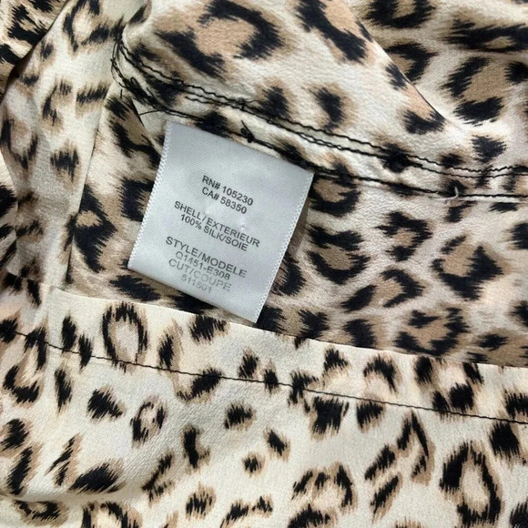 Equipment Lucida Sleeveless Leopard Print Dress XS Button Down Cheetah Print - Picture 6 of 6